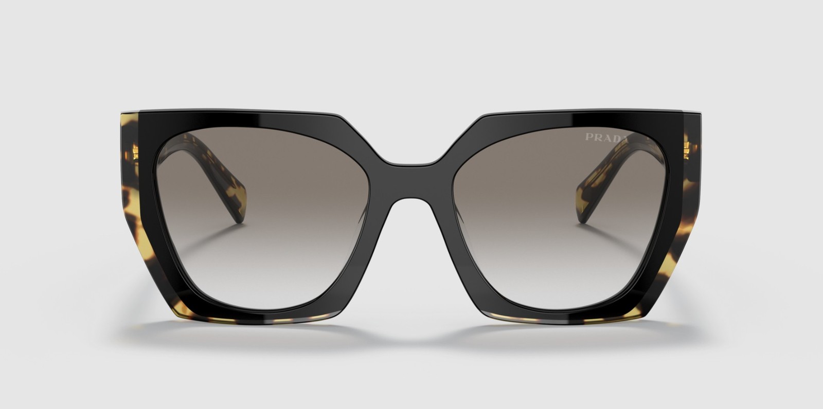 PRADA PR 15WS 3890A7 Black Medium Tortoise Grey Gradient 54mm Women’s Sunglasses
