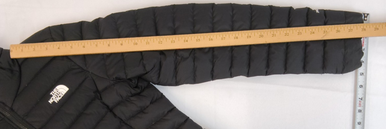 The North Face Pro Down Puffer Jacket Women’s M Black 700FP Mock Neck #W4929