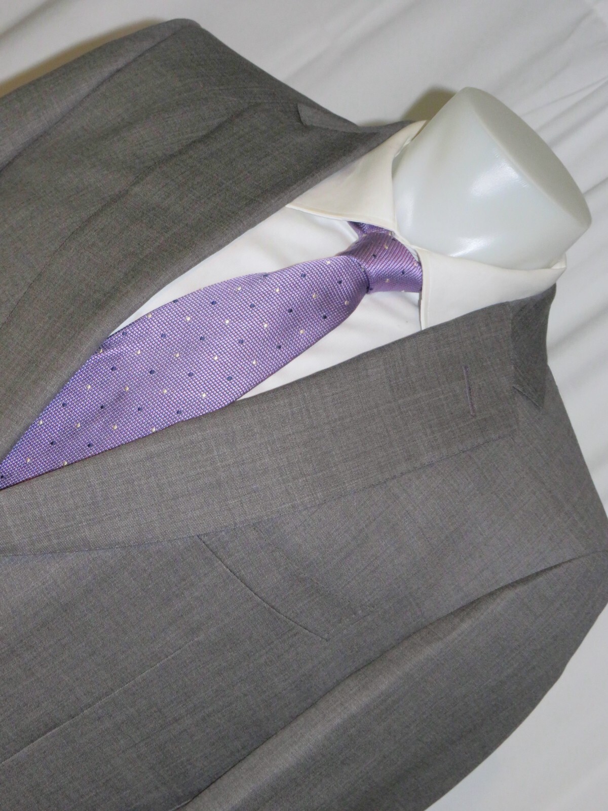 Dunhill x Zegna Mayfair Fit Solid Gray Current Two Button Suit 46L NWT