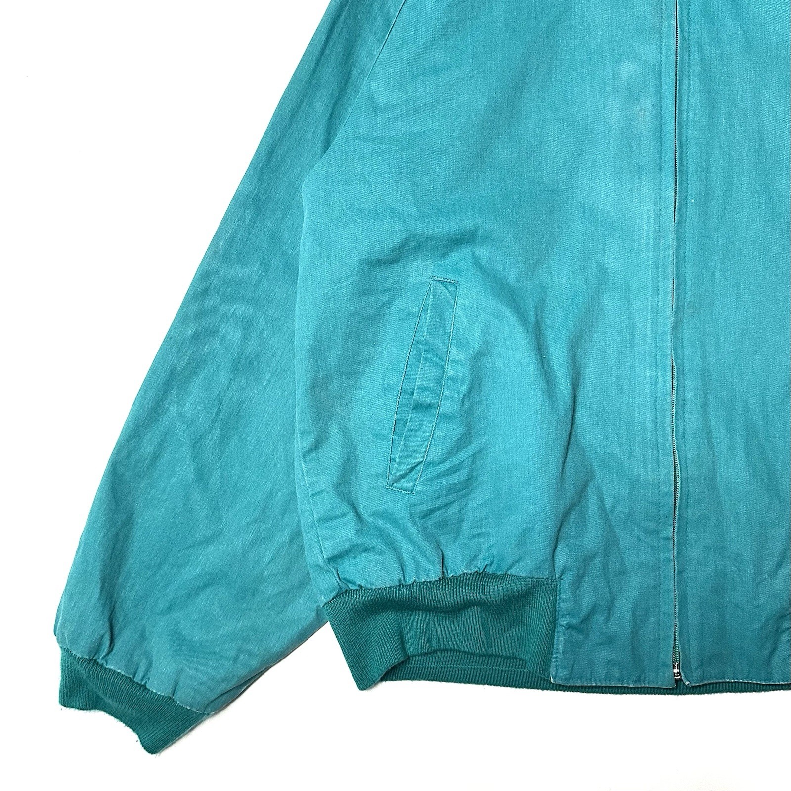 【80s】【Wrangler】【BRUSHPOPPER】Embroidered Logo full zip Jacket Vintage casual