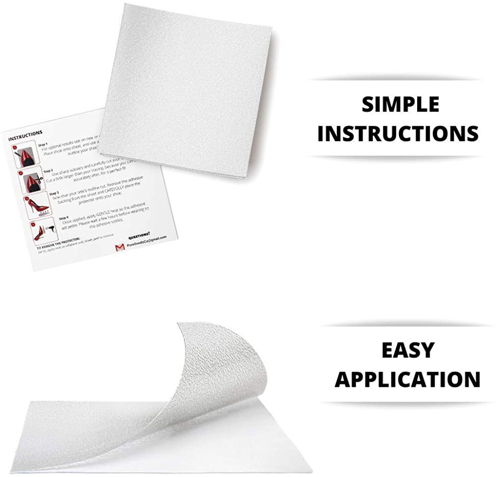 Sole Protector Stickers For High Heel Shoes Clear 3M Christian Louboutin 3 Pairs