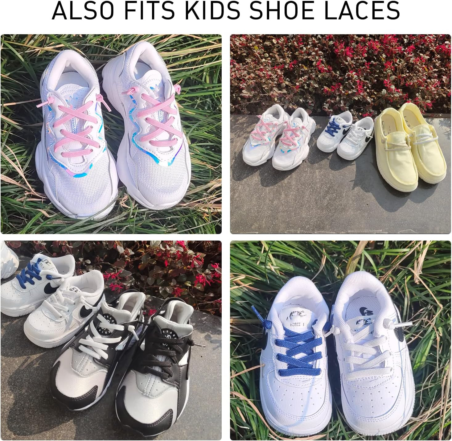 2 Pairs Elastic Flat Shoe Laces for Hey Dude, Flat Shoelaces,Shoe Strings Replac