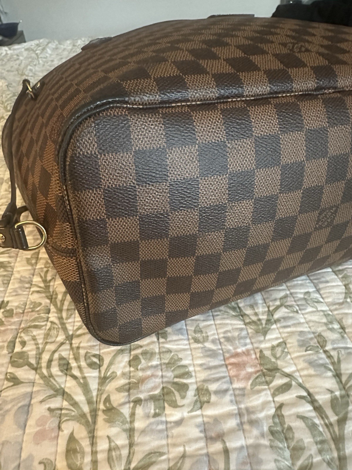Authentic Louis Vuitton Neverfull Mm Damier Ebene Tote Shoulder Bag Beautiful!