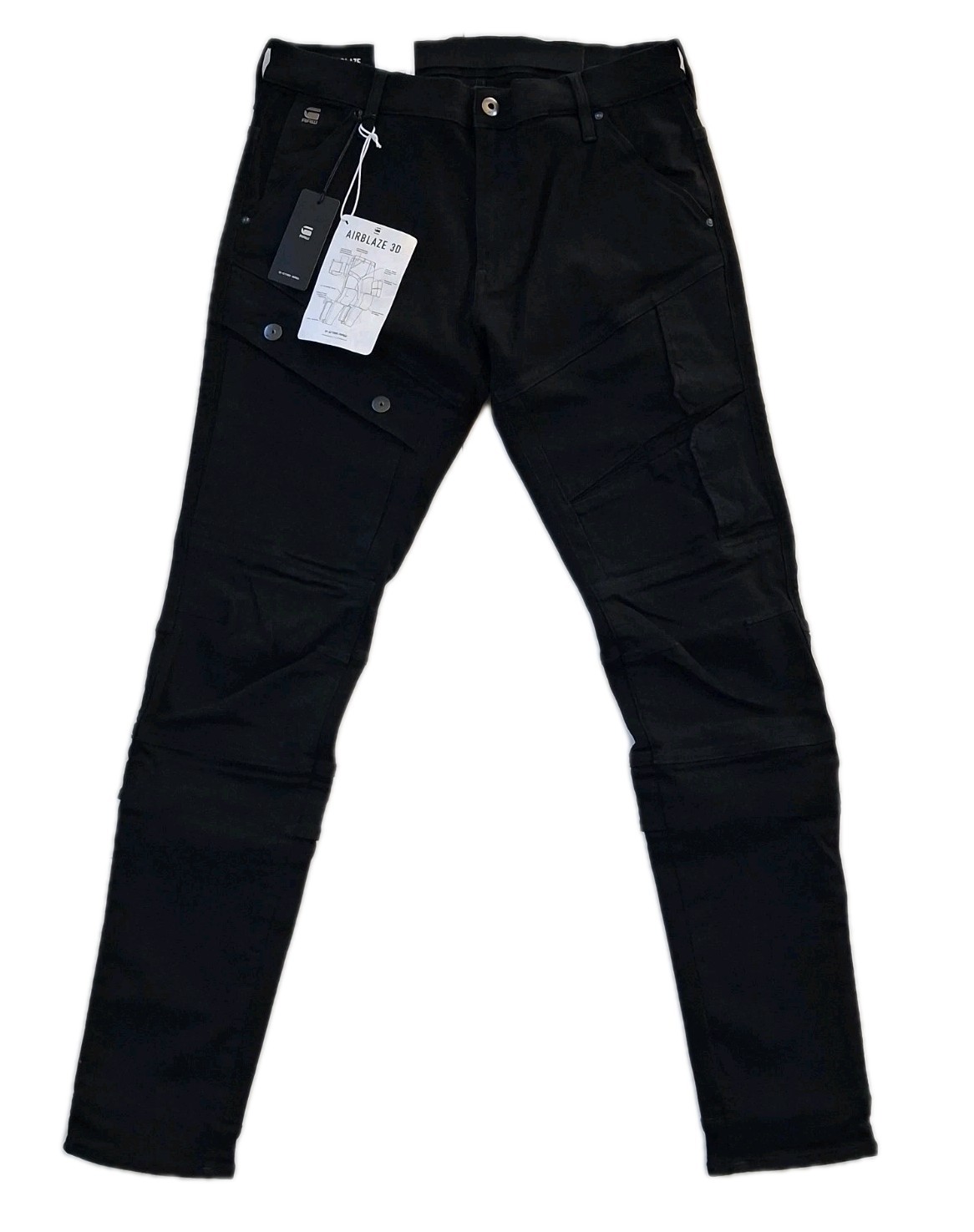 G Star Raw Airblaze 3D Slim Jeans Mens 34 X 34 Stretch Premium Denim Black $230