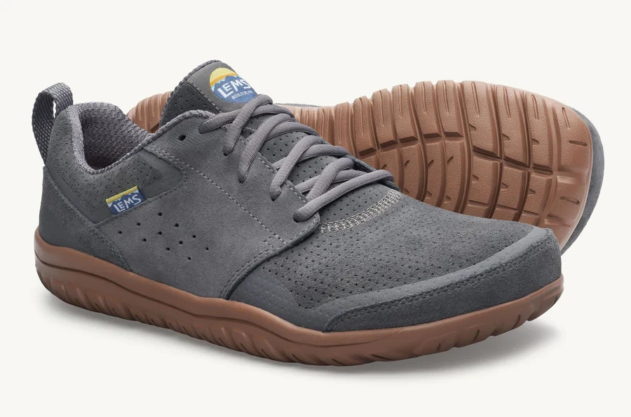 New Men’s Lems Primal Zen Suede Shoe Graphite All Sizes Ships Free & Fast