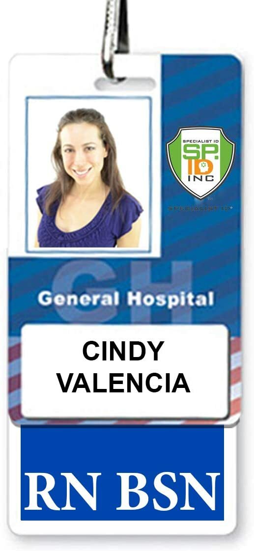 RN BSN Badge Buddy – Vertical – Hospital ID Card Buddies for Registered Nurses