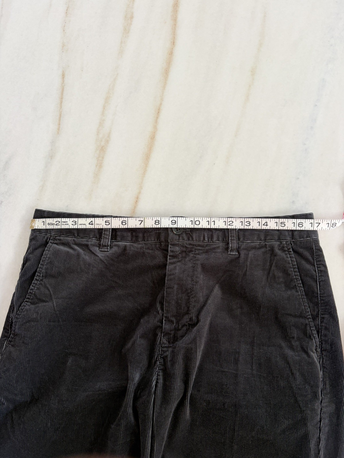 Bonobos Slim Fit Corduroy Chino Pants 32×34 – Phantom Grey Stretch