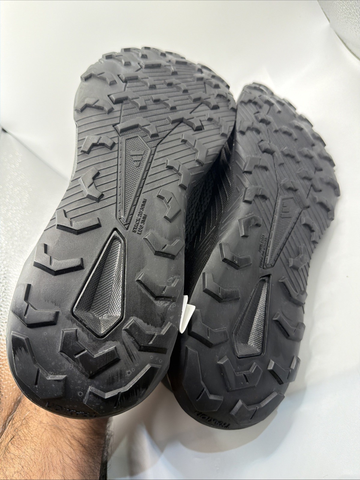 Adidas Men’s Pedivista All Black Trail Hiking Running Shoes Size 12. New