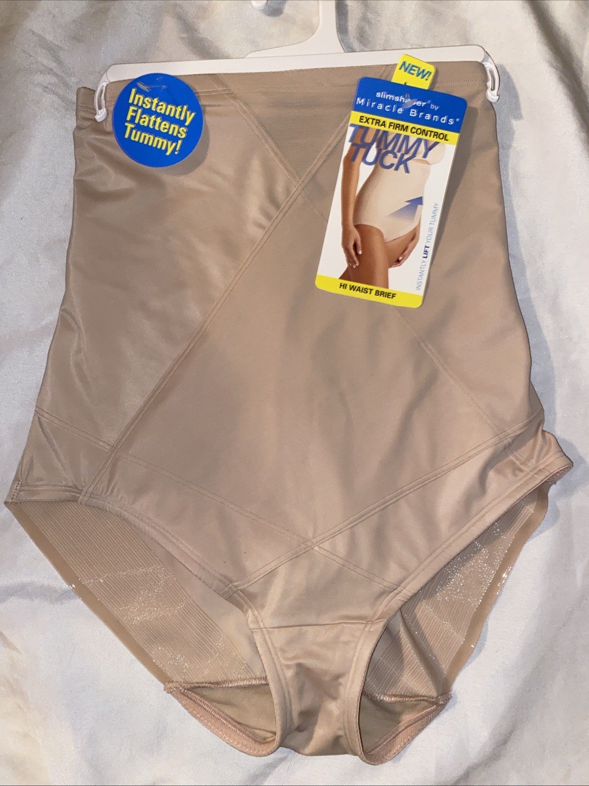 Slimshaper By Miracle Brands Hi Waist Brief Size XL Nude
