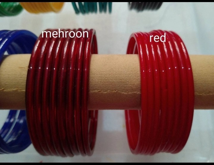 12 Peices Big Size 2-10 2-12 Plain Glass Indian Pakistani Bangles