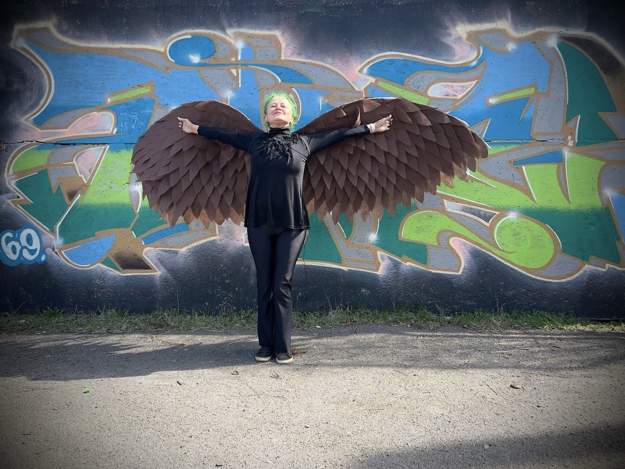 American Bald Eagle Wings Brown Angel Wings Moveable