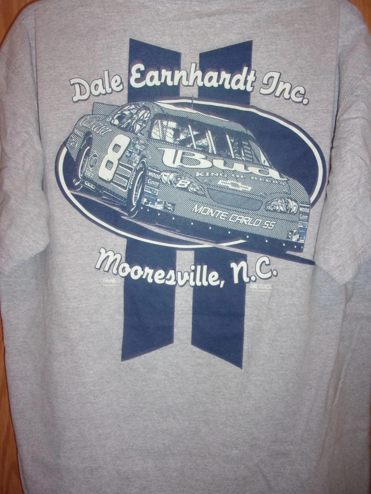 MOORESVILLE NC RACING CHAMPION gray XL t shirt PIT TO PIT 24in