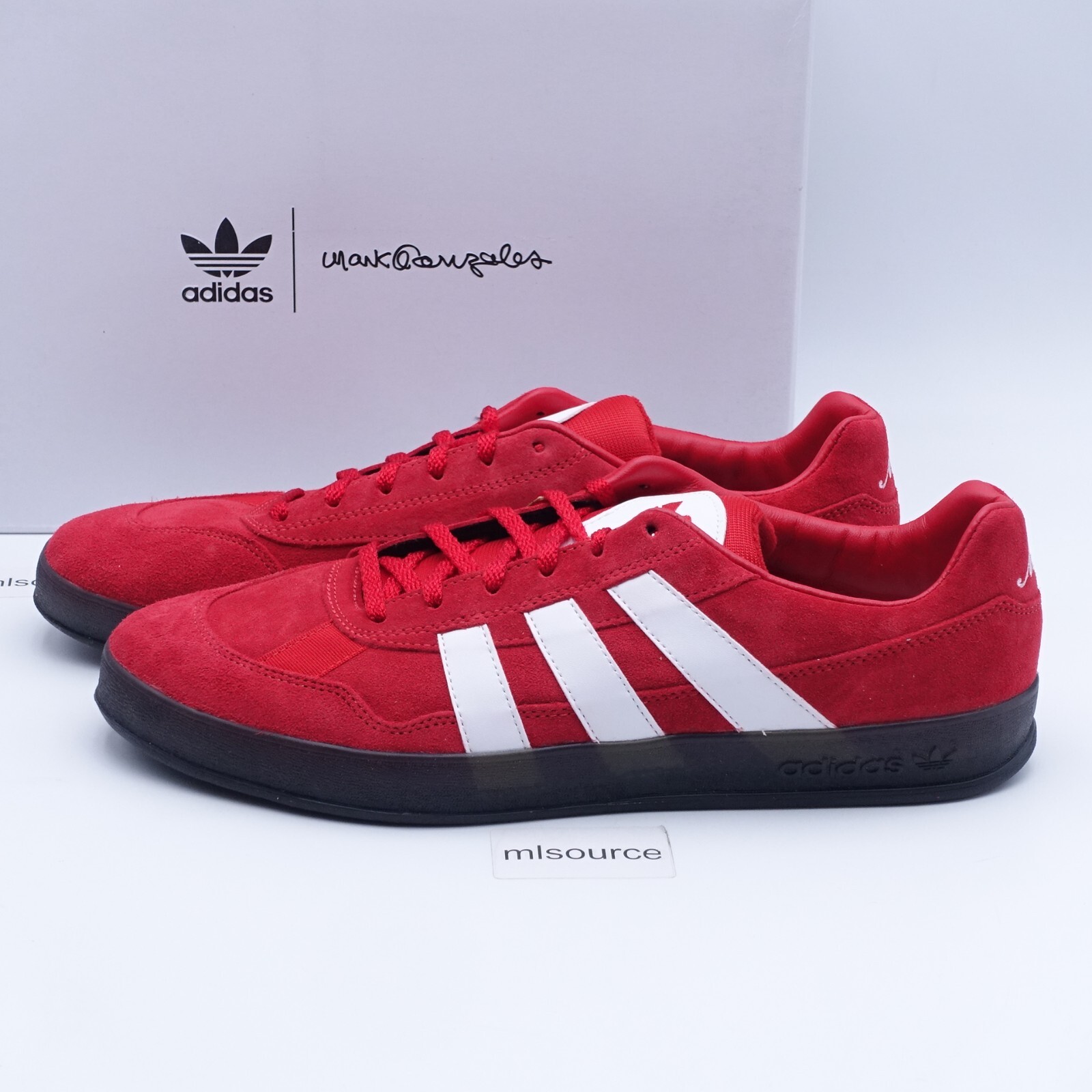 adidas Originals Men’s Gonz Aloha Skate Shoes GY6896 Scarlet/White Sizes 4.5-13