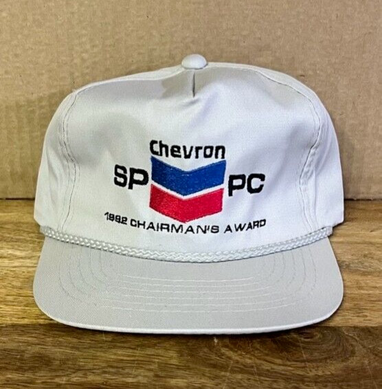 RARE! NOS ~ Vintage CHEVRON OIL HAT ~ SPPC 1992 Chairman’s Award Hat EMBROIDERED