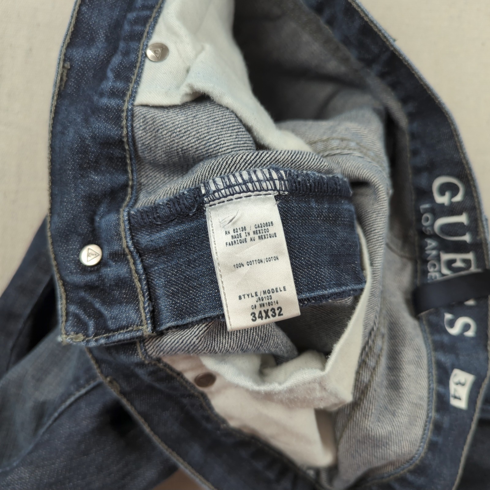 Guess Jeans Mens 34×33 Blue Falcon Boot Cut Dark Wash Western Cowboy