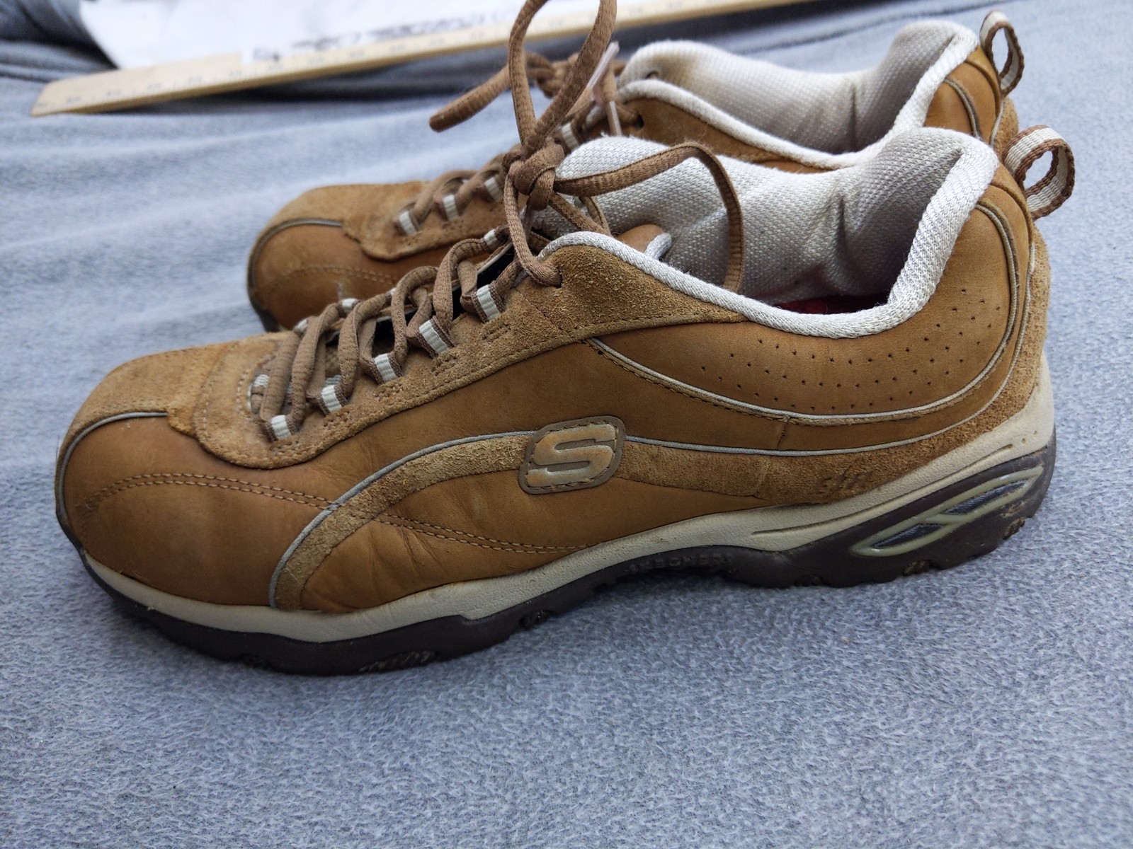 Skechers Shoes Womens Size 8.5 Work Safety Toe Slip Resistant Leather 76348EW