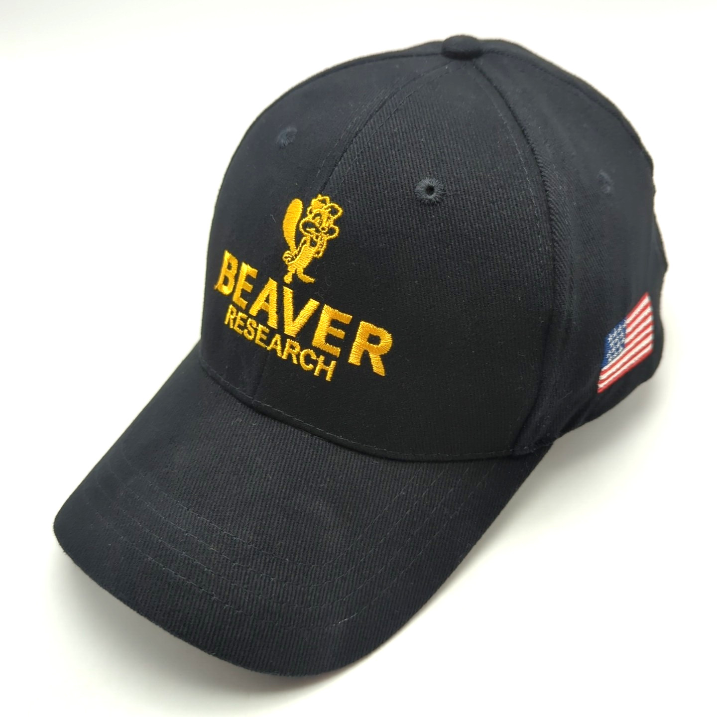 Beaver Research hat black adjustable cotton cap Chemical Maintenance Systems