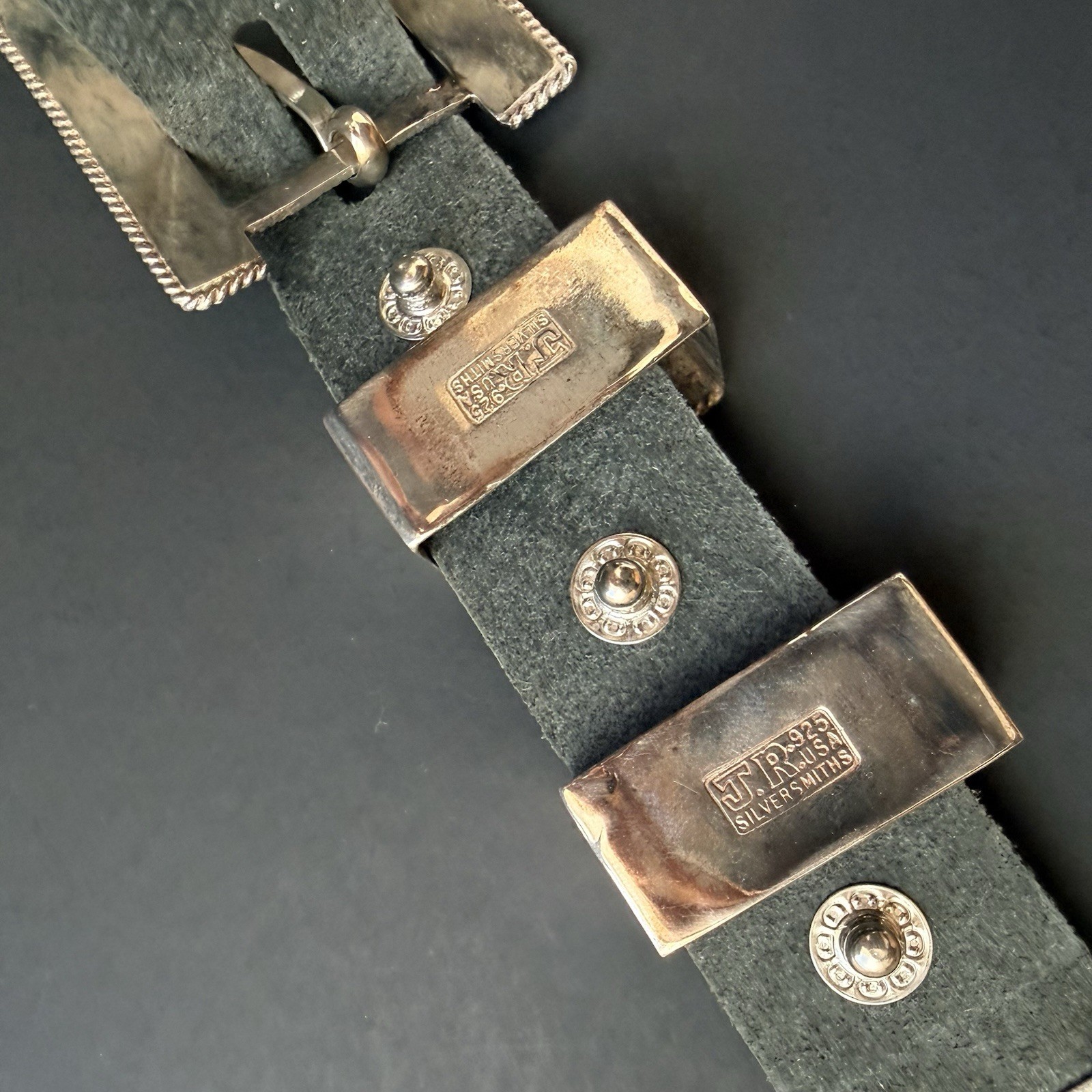 .925 Sterling Silver Bracelet Belt – USA Silversmiths – JRP – Vintage Jewelry