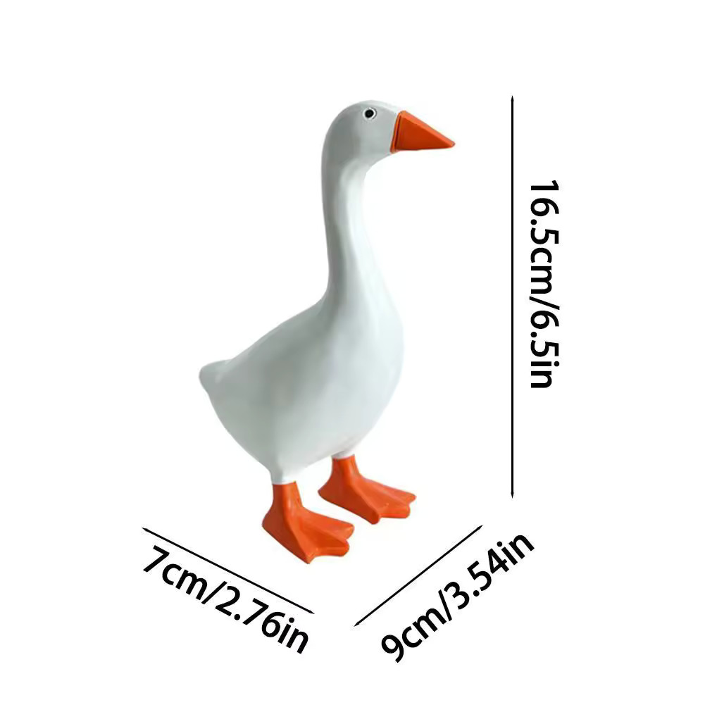 Magnetic Goose Keychain Holder – Resin Duck Desk & Home Decoration