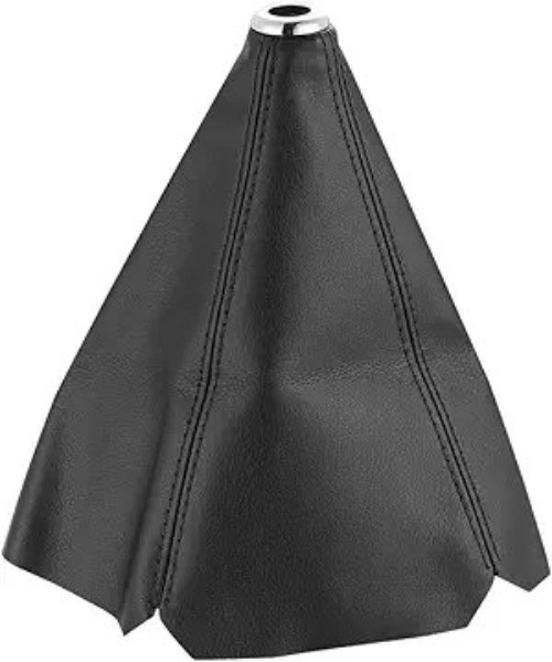 Gear Shift Boot Cover, Universal Leather Gear Lever Gaiter Protec Color: Black