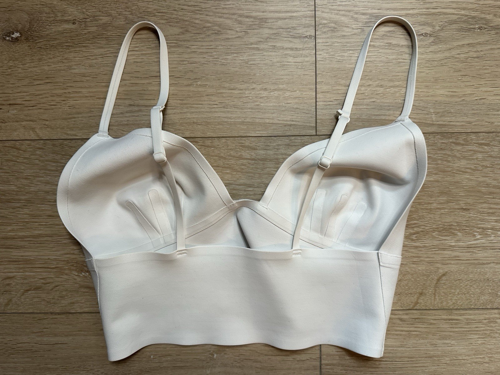 Free People Intimately Sage Long line White Convertible Racerback Bralette S