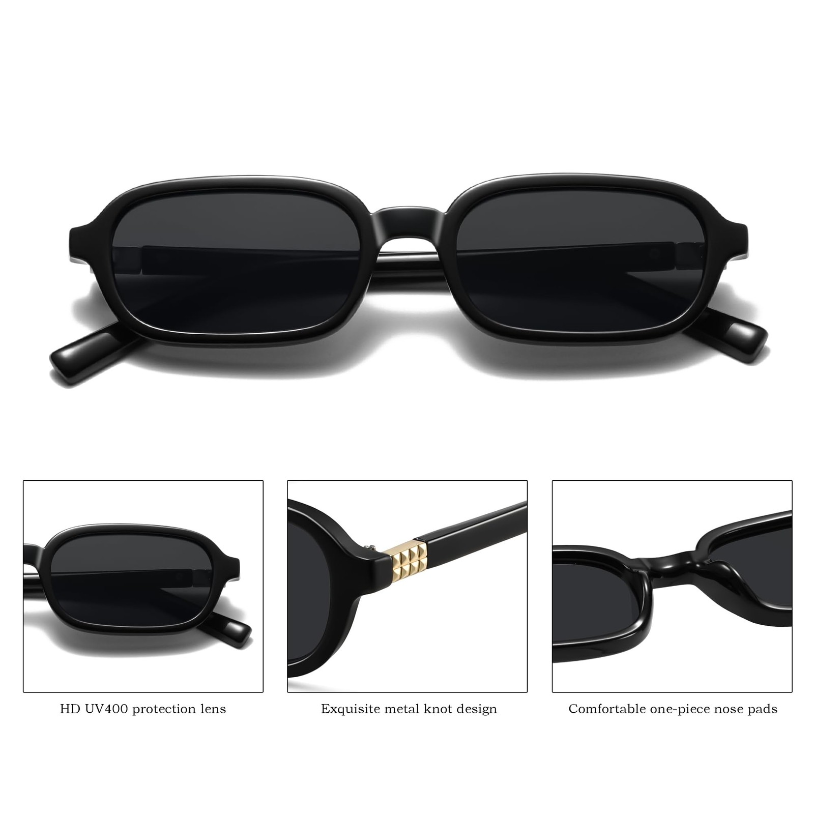 Colrea Retro Small, Black Frame/Black Lens+tortoise Frame/Brown Lens