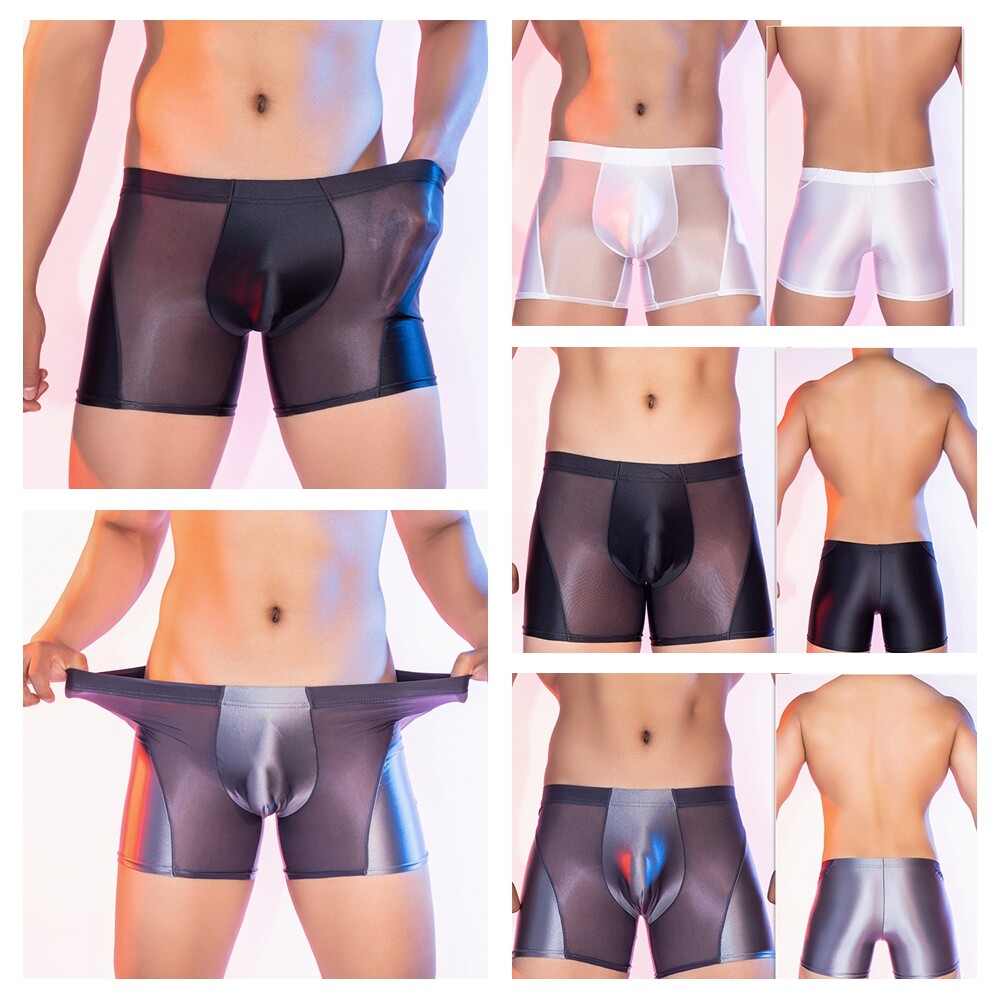 Men’s Underwear Beach Underpants Trim Briefs Middle Waist Thongs Patchwork Club