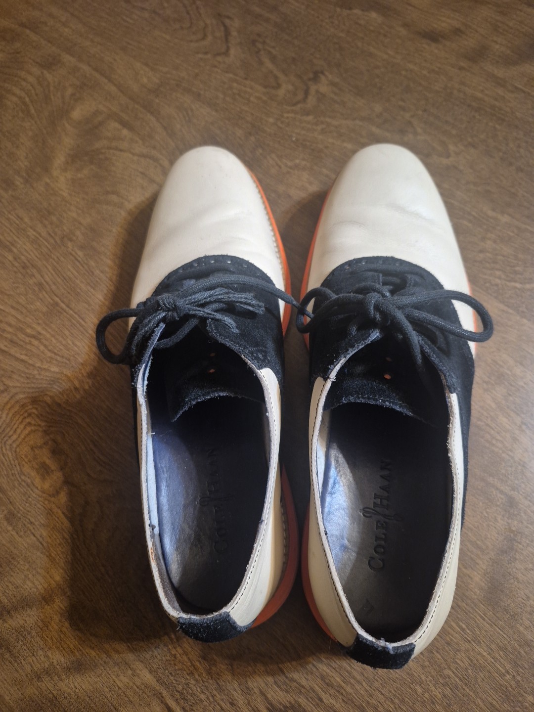 Cole Haan Original Grand Oxford Tan/black /orange