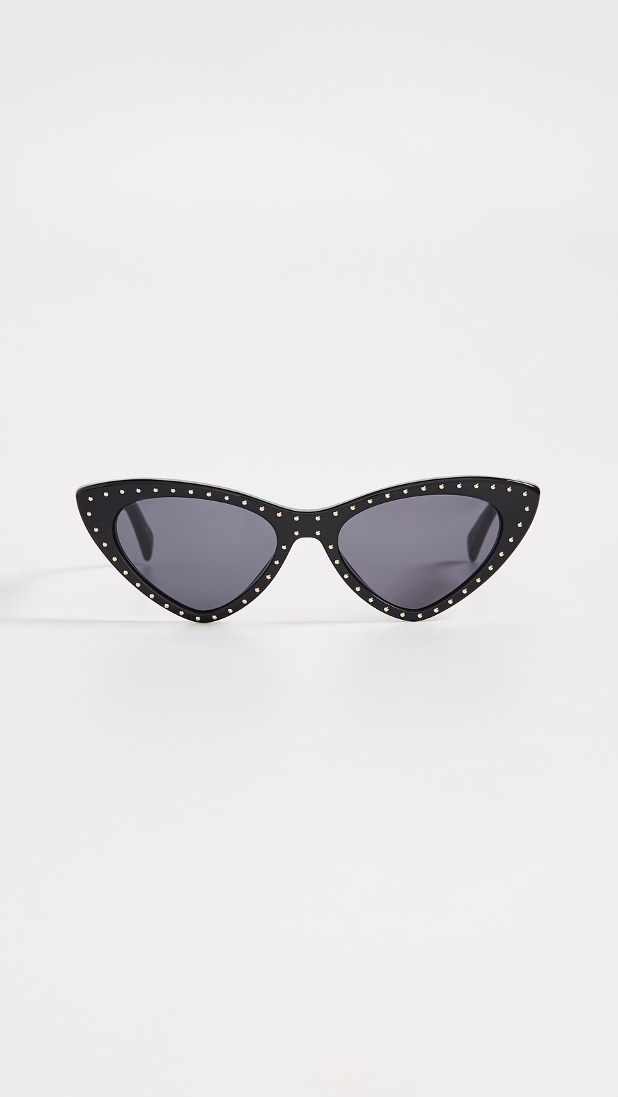Moschino Women’s Pointed Cat Eye Sunglasses, Black/Grey Blue, One Size