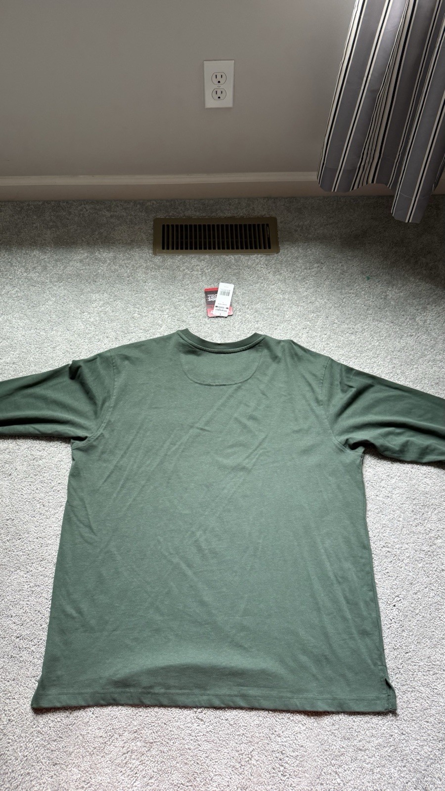 Wrangler Riggs Workwear Men’s Green Long Sleeve T-shirt – Size L