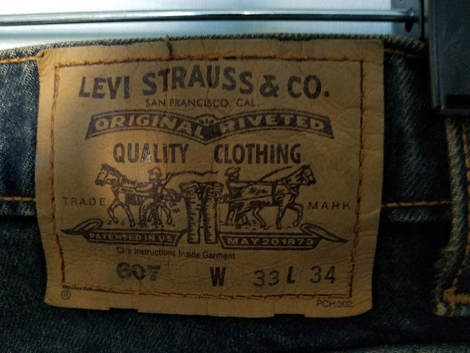  New Levi’s Strauss Men’s Jeans 607 Blue 