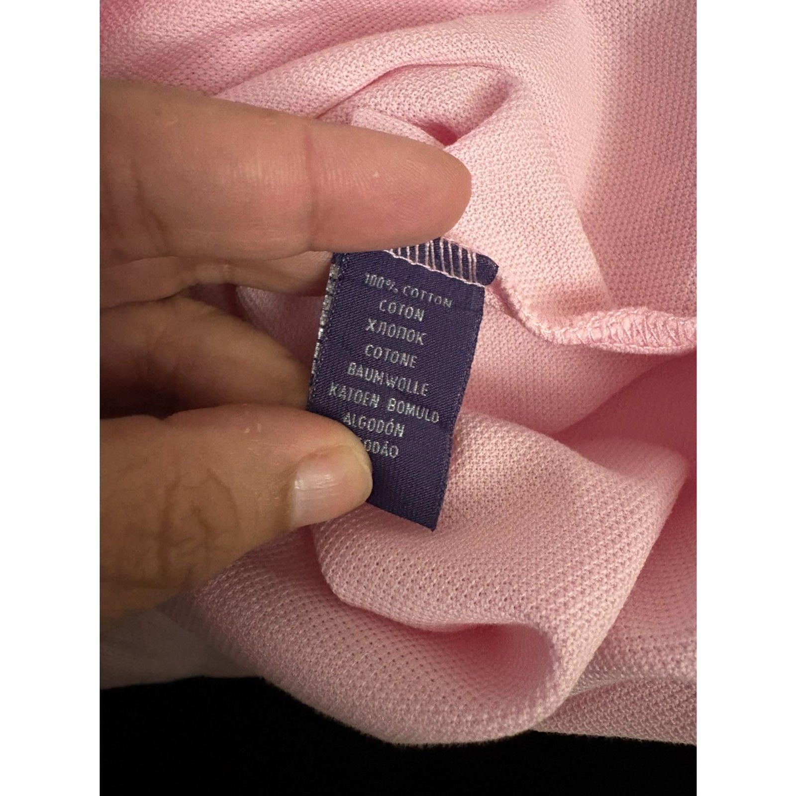 Men’s Ralph Lauren Purple Label Polo Pink Size S Golf 100% Cotton