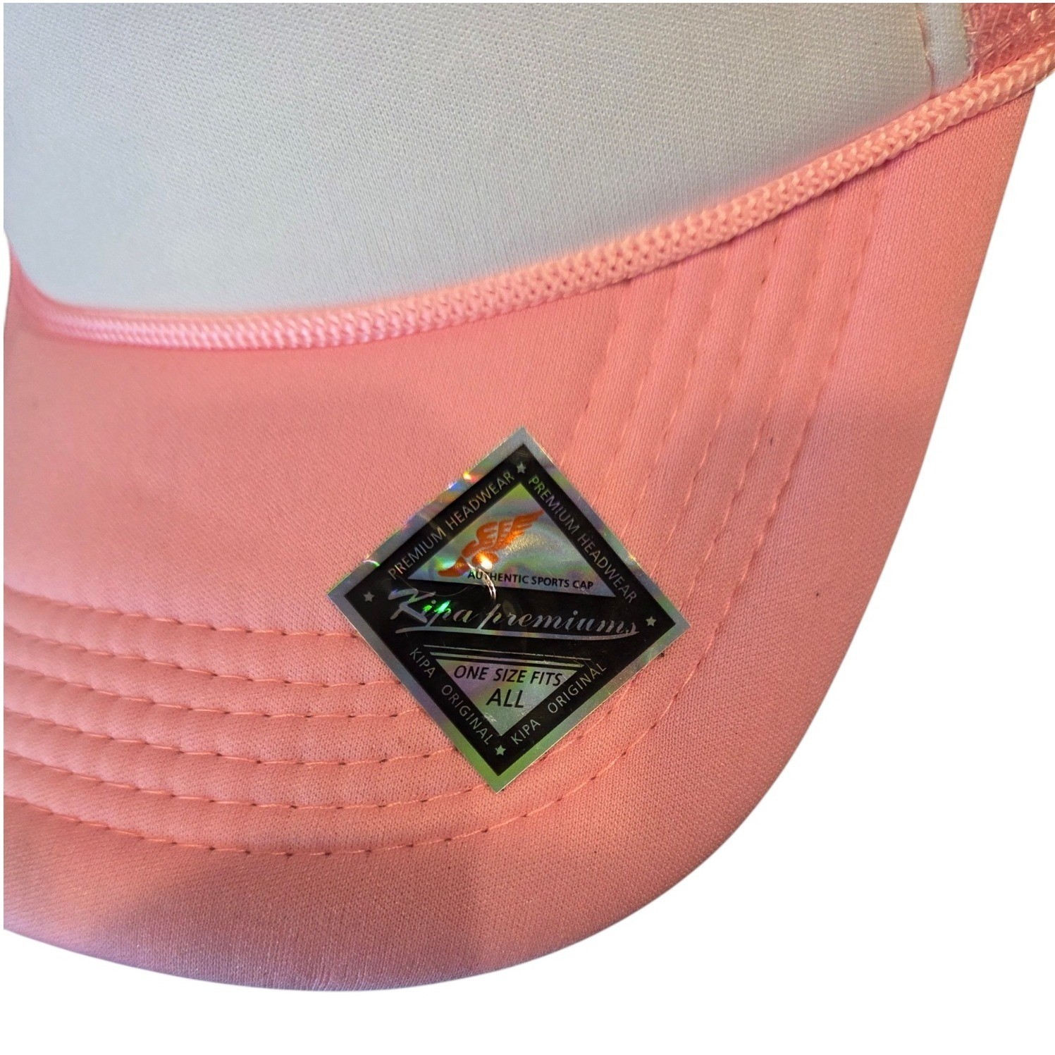 Kipa Premiums Pink White Trucker Blank Hat Lot of 12 Mesh Snapback Foam Cap OSFA