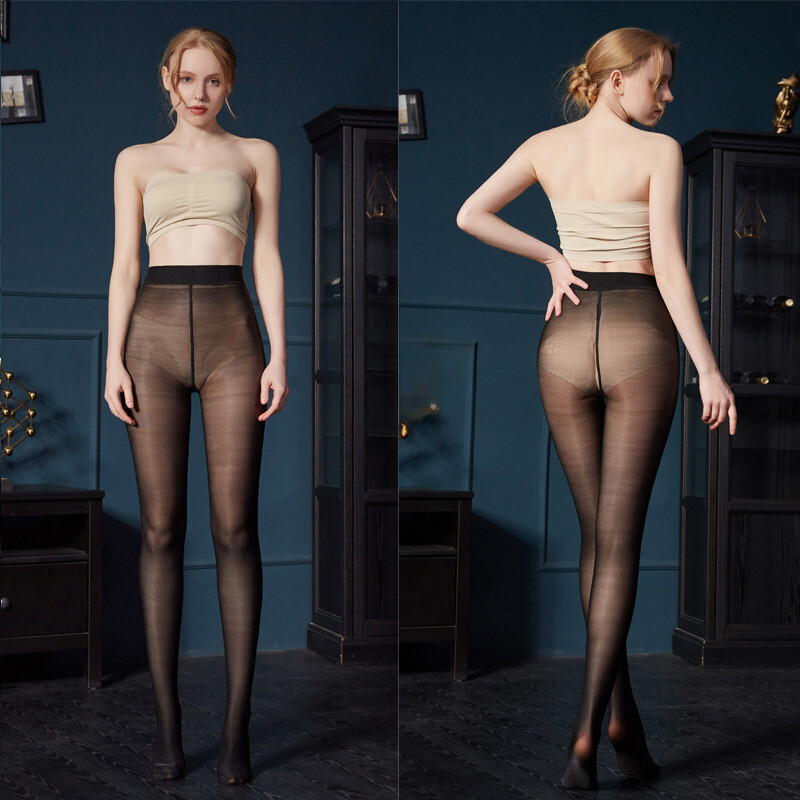 220lbs Plus Size Oil Shiny Pantyhose 70d Shaping Tights Dance Yoga Stockings