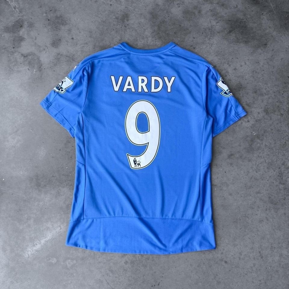 2015/16 Puma Leicester City Jamie Vardy Soccer Jersey Home Blue Small