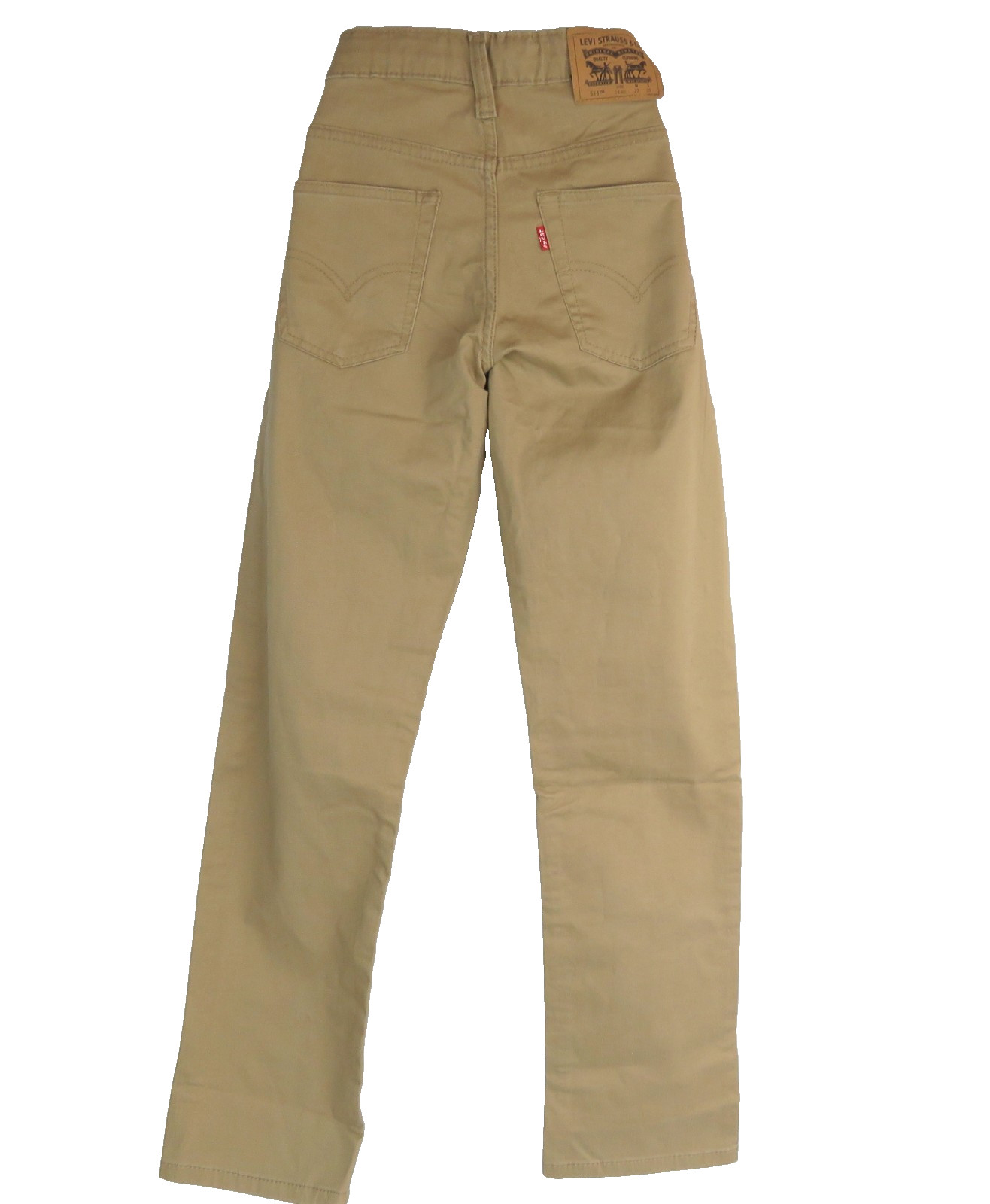 Levi Strauss 511 Slim Tan Jeans Youth 14 Regular W 27/L29 Adjustable Waist Khaki