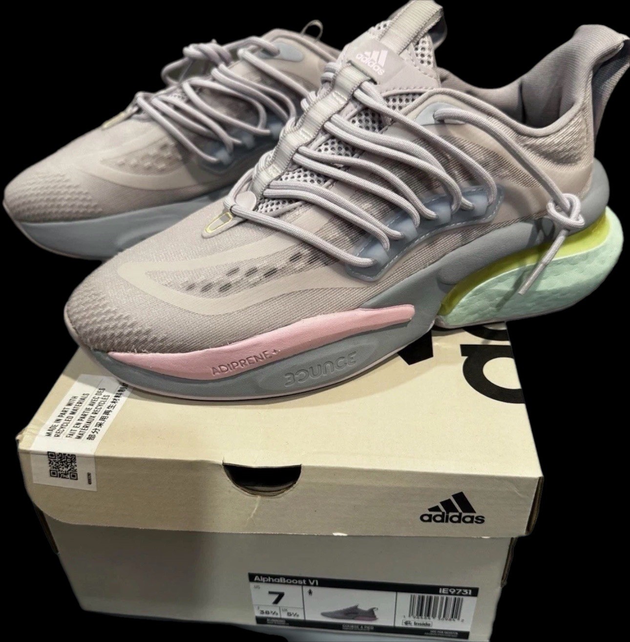 Adidas AlphaBoost V1 Size 7 EU 38 2/3 UK 5 1/2 BRAND NEW WITH BOX
