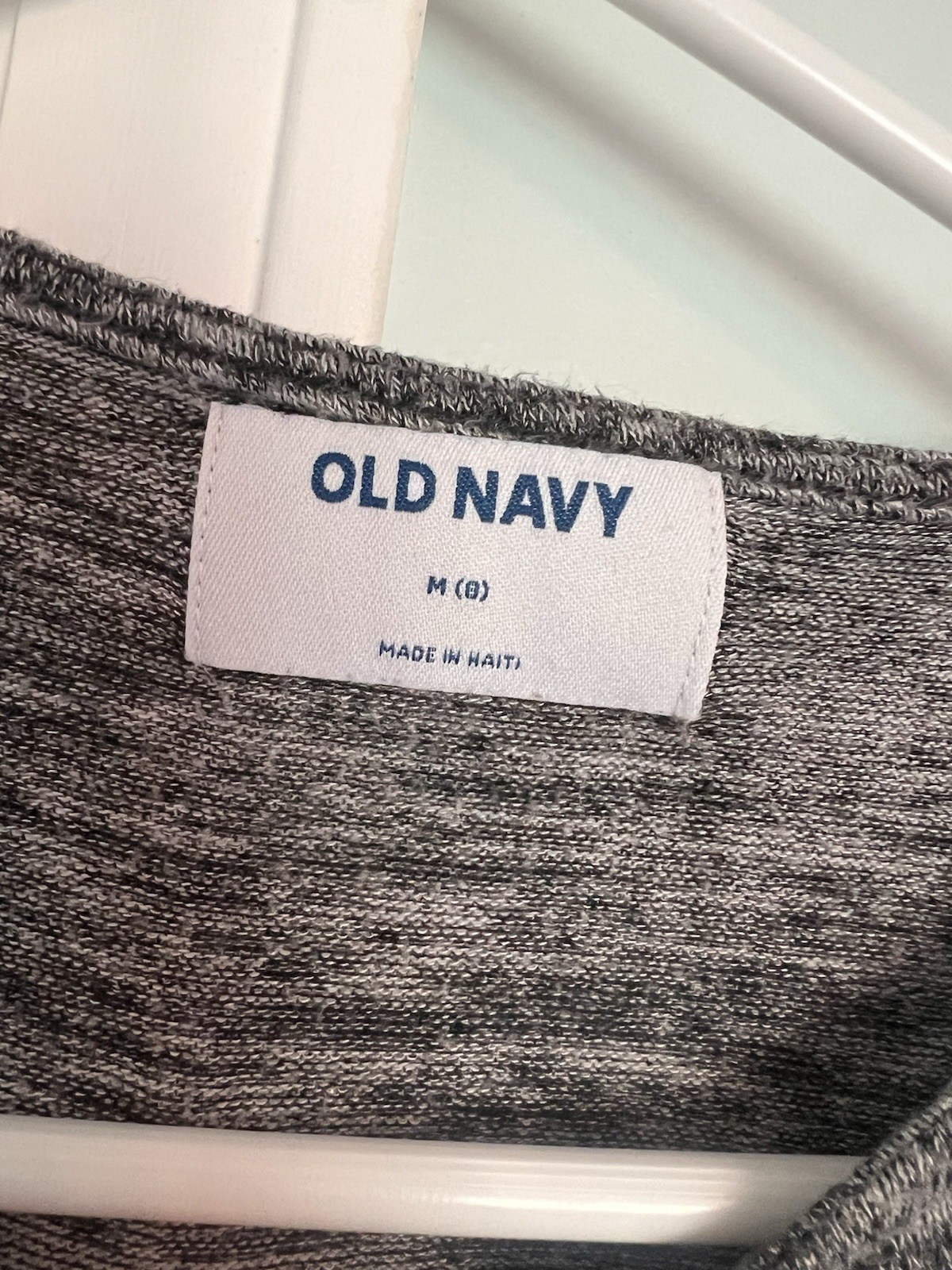 Girls Medium Size 8 Old Navy Long Sleeve Shirt Black And Gray Cozy Fall/Winter