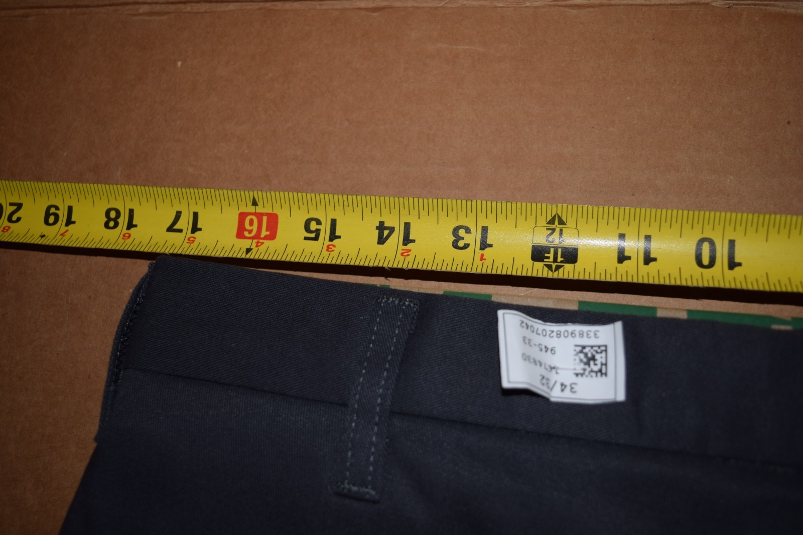 CINTAS COMFORT FLEX CHARCOAL GRAY WORKS PANTS 945-33, 36×32, 34×32