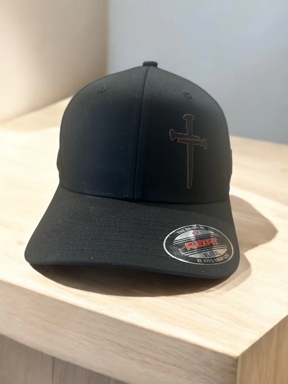 Flexfit Jesus Christian Cross Cross Black Snapback OR FLEX FIT Hat with Free 4″