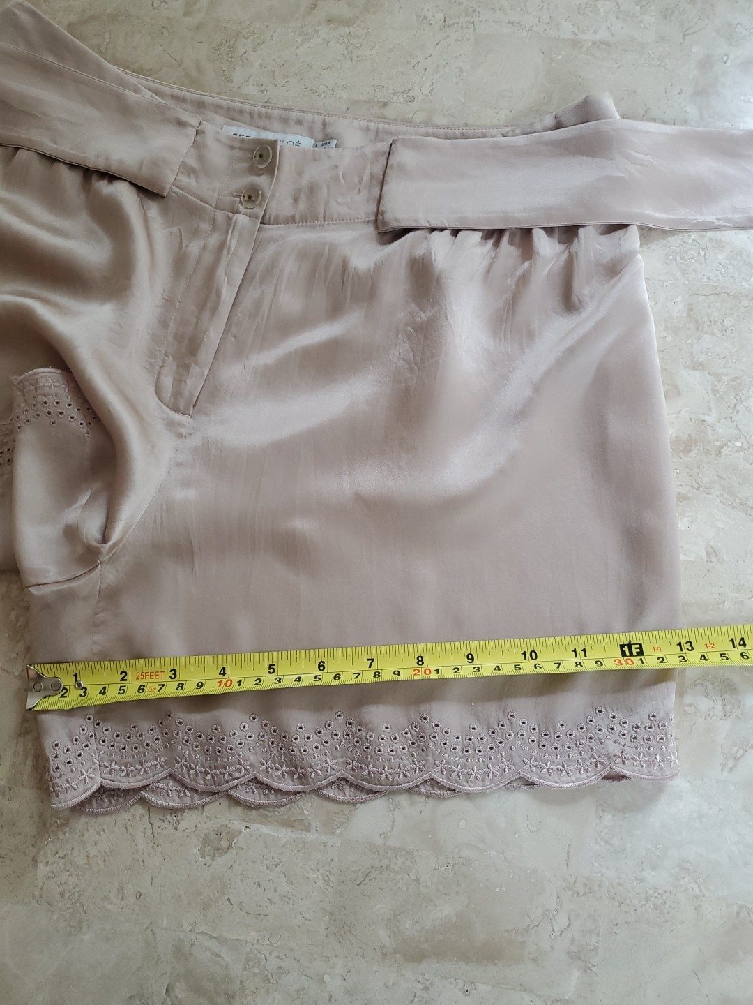 SEE by CHLOE SILK Shorts US Sz 6 Dusty Pink