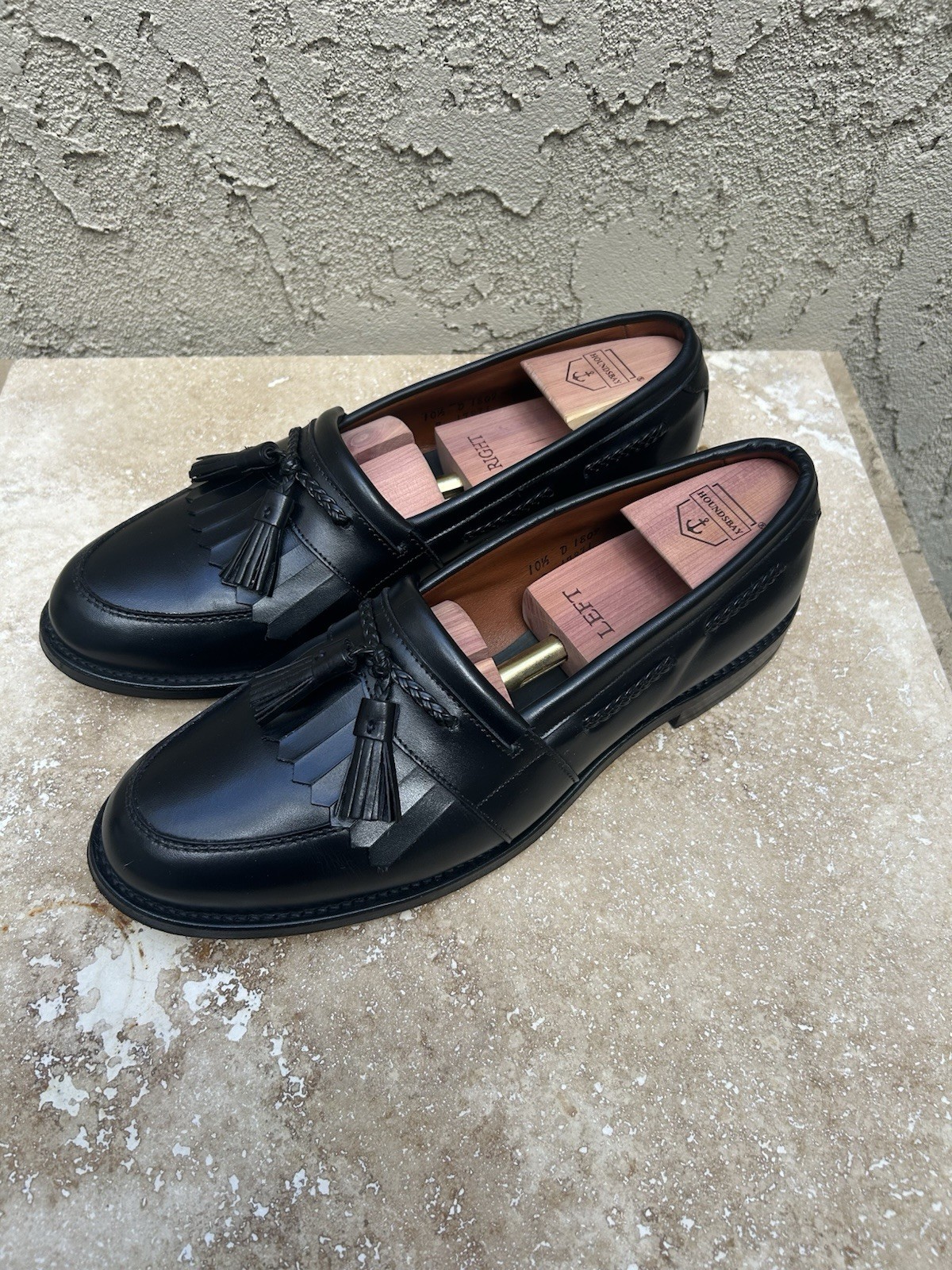Allen Edmonds Cody Men’s Leather Tassel Black Loafers Size 10.5 D
