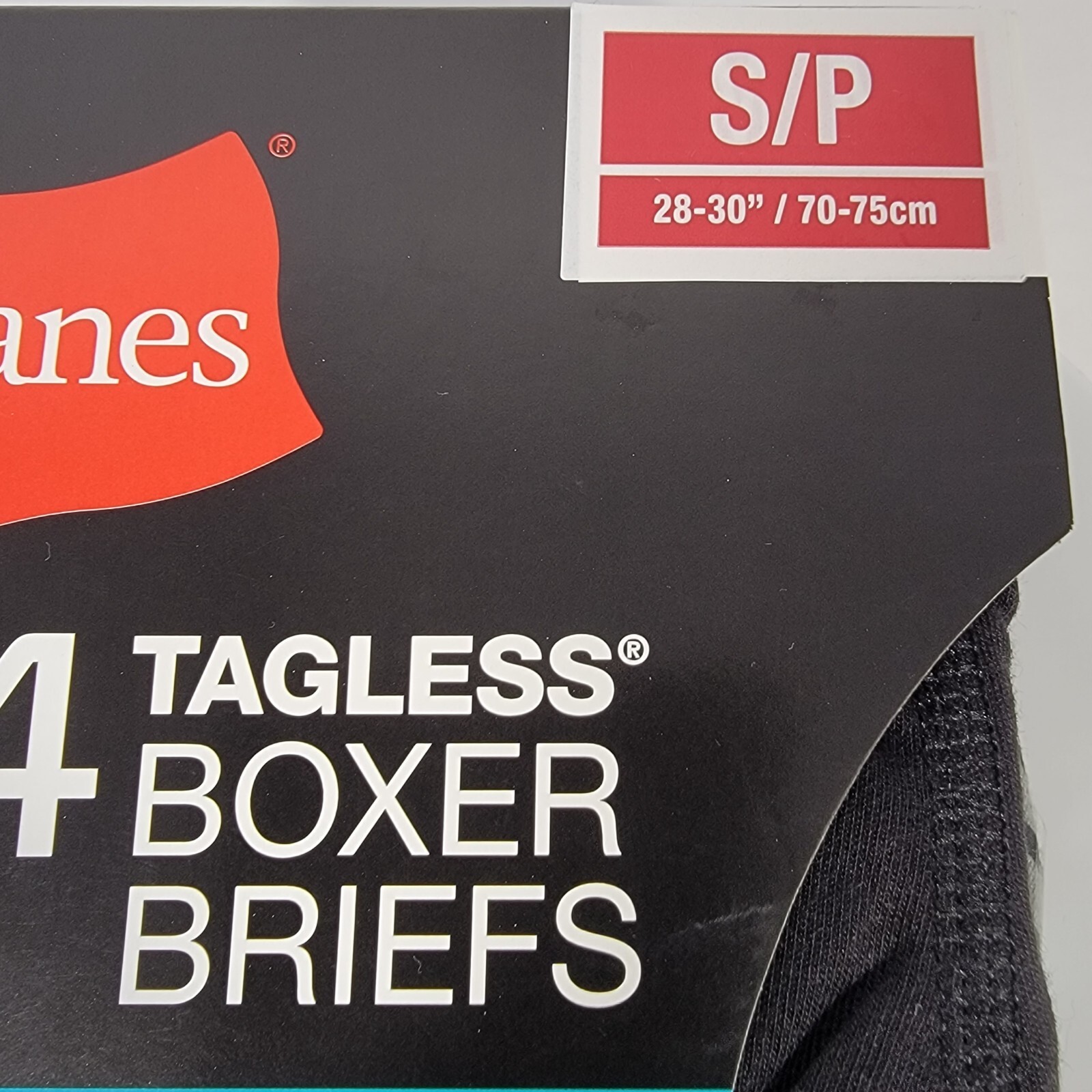 Hanes Tagless Boxer Briefs Men’s S (28-30″) ComfortBlend 4-Pack Assorted Designs
