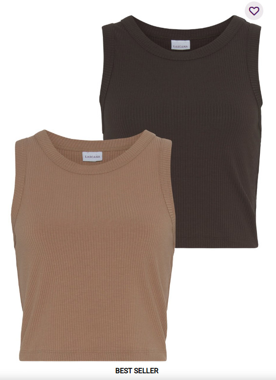2 pk crop tank tops