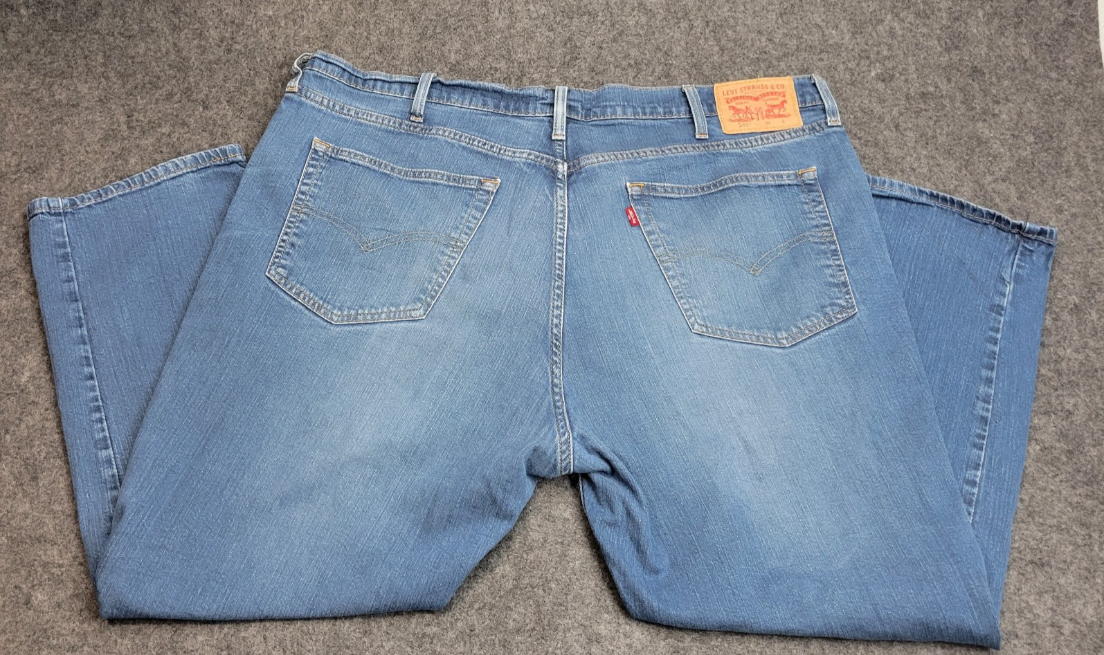 Levis 541 Jeans Mens 44X27 Blue Atheltic Fit Stretch Preppy Casual Zipper Fly