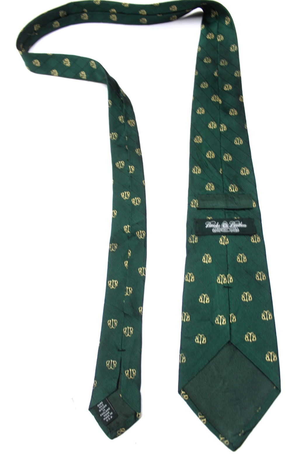 75) BROOKS BROTHERS (COUNTRY CLUB) MEN’S TIE 100% SILK MADE IN USA