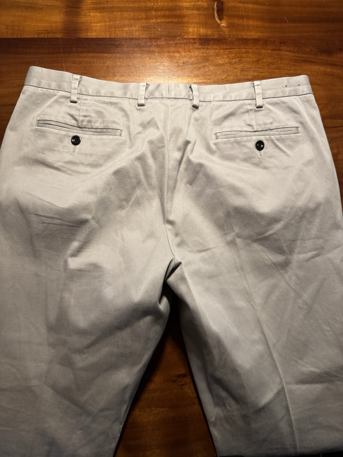 J. Crew Bowery Men’s Gray Slim Fit Stretch Chino Flat Front Cotton Pants Sz 38
