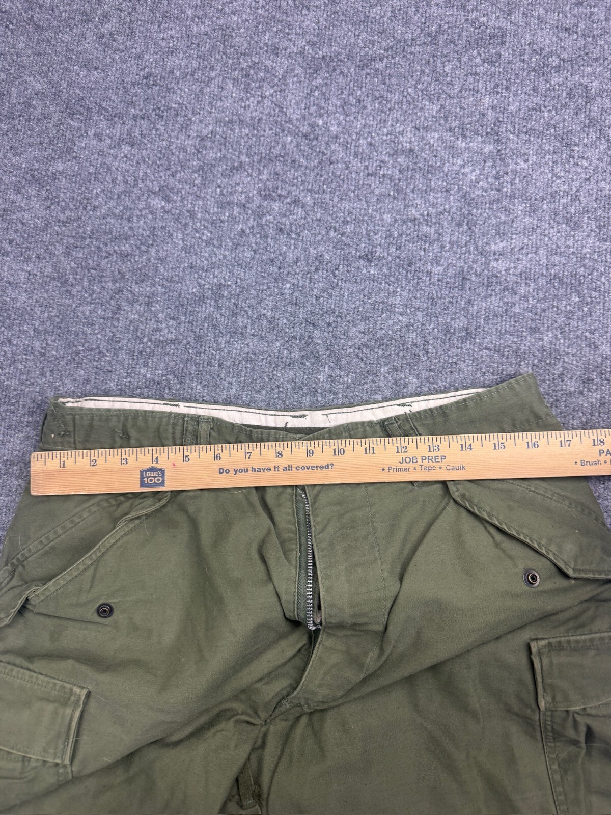 Vintage Army 70s Winfield M-65 Military Trousers Men’s 33×28 Green Canvas Cargo