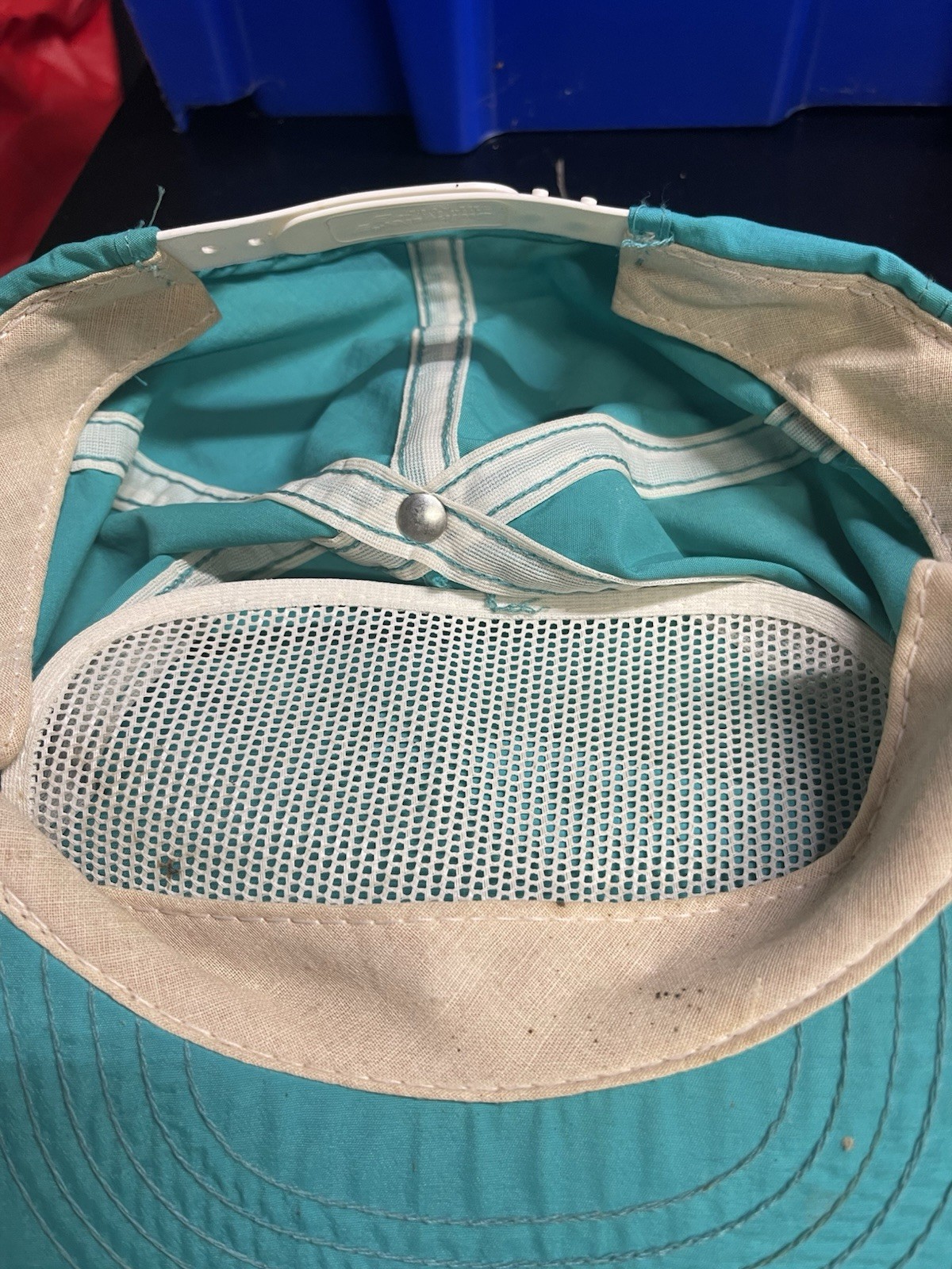 Vintage McDonnell Douglas Airforce Nylon Neon Hat – Blue