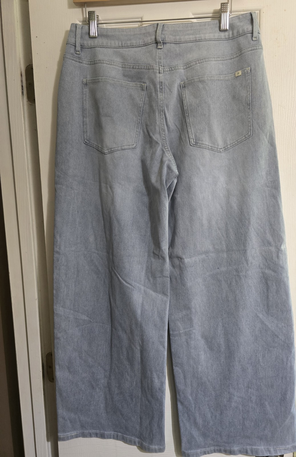 Halara Flex Asymmetrical Leg Denim Jeans M Regular Medium Wide Leg Y2K